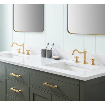 Sterling Rivers Jasper 72'' Double Bathroom Vanity with Vanity Top ...